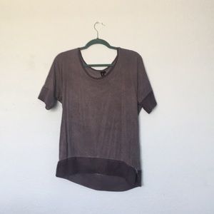 Flattering purple athleisure top